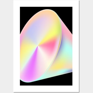 Abstract color glass cone. Posters and Art